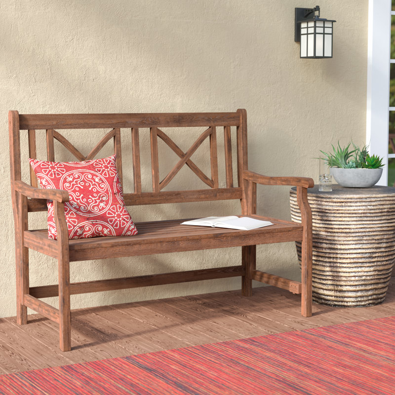 World Menagerie Conner Folding Acacia Wood Garden Bench & Reviews Wayfair